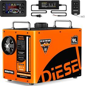 Bsmtek 789563655635 8kw All-in-one Diesel Air Heater 12v/24v/110v/240v With 9l Tank For Up To 24 H
