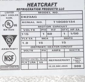 Ck23ag Eagle Refrigeration And Air Conditioning Technology. This Evaporator Is New