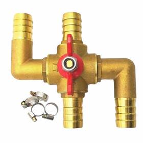 Hb03184 Farady Automobile Integrated 4-way Heating Water Manual Control Valve Solid Brass Ca
