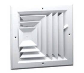 A503ms0808w Hart & Cooley And A503ms Ceiling Diffuser 8x8 Aluminum Multi-shutter Bright White
