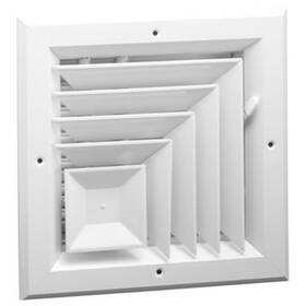 A505ms-w-10x10 Hart & Cooley And 2-way Diffuser 10 Inch X Metal White Corner