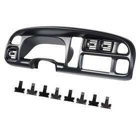 Go-403 Kuafu Dashboard Bezel Cover With Vents Compatible 1998-2002 Dodge Ram Picku