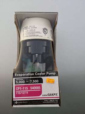 Cp1-115 Little Giant 010121400054 540005 Evaporative Cooler Pump 115/127v