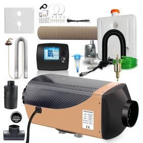 Lszqj Lszqj2507181018 12v 7kw Diesel Air Fuel Heater Lcd Display 7-speed Adjustment Aviation Plu
