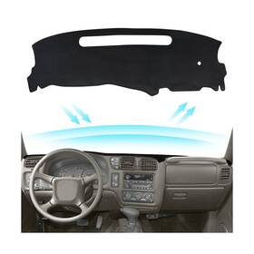 Peakpurit Dbc13-002 Black Dashboard Dash Board Cover Mat Carpet For Chevy 1998-2005... Fast Usa Ship