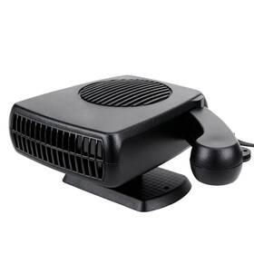 Posojpip 3123123 Car Heater 12v 2 In 1 Defrost Defogger Cooling Fan Portable Black For Vehicle