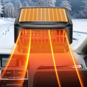 Qj-005 Qepjo Car Heater 12v 200w Portable Windshield Defroster Fast Heating And Cooling Fans