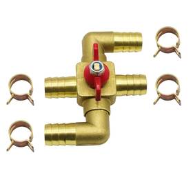 Qewhdjq 769310913348 Solid Brass 3/4 Inch Heater Control Valve 4-way Automobile Heating Water Val