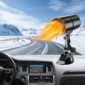 Qmeqawc 762730261402 Car Heater Defroster 12v 150w Plug-in Cigarette Lighter Heaters 2 In 1