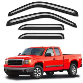 Saleago 2-b04-a Outside-mount Window Rain Guards Fit For Chevy Silverado/gmc Sierra 1999-2006