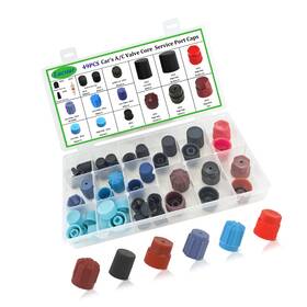 Strendier V007a Lucstar R 134a A/c Caps For Cars 49pcs 17 Sizes Ac Low Pressure Port Cap