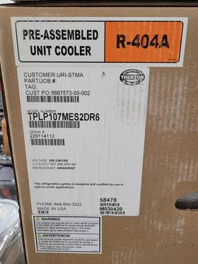 Tplp107mes2dr6 Trenton New In Box Evaporator 208-230/1/60