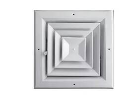 Truaire A504m06x06 6x6 4-way Aluminum Square Ceiling Diffuser