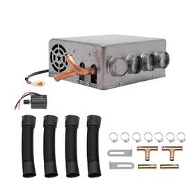 Wusililu 747495646268 12v Car Auxiliary Heater Universal Under Dash Air With 4 Ports For Trucks