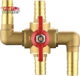 Yeesport 445029521526 4-way Automobile Heating Water Valve Brass Automotive Integrated Manua