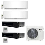 Klimaire 4ZONE 48K Btu 20 Seer 9+12K Wall 12+18K Ducted Ac Mini Split Heat Kits. Fixed Price $5203.44.