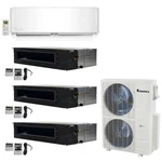 Klimaire 4-ZONE 48K Btu 20 Seer 9K Wall 12+12+18K Ducted Ac Minisplit Heat Kits. Fixed Price $6629.04.