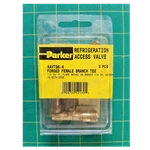 Parker Brass Refrigeration Access Valve XAVTS6-4 Forged Female Branch Tee 3PCS. Fixed Price $22.00.