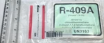 Diverstech Lot Of 10 Label R-409A Forane FX-56, UN3163 Nip. Fixed Price $30.00.