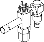 Sporlan 168010 Tev Sq Body, 3/8 1/2 Extended Odf Internal Equalizer. Fixed Price $108.39.