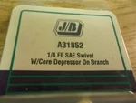New Jb Industries A31852 1/4 Fesae Swivel W/ Core Depressor On Branch Lot Of. Fixed Price $27.99.