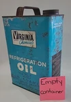 Virginia Chemicals Refrigeration Oil 150 Can Appliance Movie Prop Empty Vintage. Fixed Price $29.88.