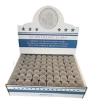 Box Of 100 H.e. Harris Round Coin Tubes For Quarter W/counter Top Display. Fixed Price $40.00.