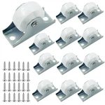 12PCS Heavy Duty Fixed Caster Wheels White Furniture Small Appliance. Fixed Price $12.99.