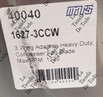3 Wing Mars 40040 Condenser Fan Blades 1725 Rpms. Fixed Price $35.00.