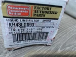 Carrier Products Liquid Line Filter Drier Oem KH43LG093 3/8" X. Fixed Price $35.00.