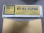 Sporlan Valve Co. Thermostatic Element Kit KT-83-FCP60. Fixed Price $65.00.