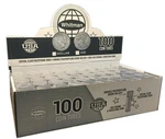 Large Silver Dollar Coin Tubes Round Screw Top Box Of 100 Whitman He Harris Best. Fixed Price $51.79.