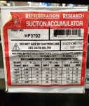 HP3702-REFR Refrigeration Research Accum Suct 5/8OD 4X11-1/8 Vert. Fixed Price $51.23.