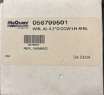 Daikin Mcquay 056799501 Aluminum Blower Wheel 4.2" Dia 6" Ccw Lh 48BL. Fixed Price $19.99.