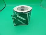 Uline Non-flammable Gas 2 Sticker Roll 4"X4". Fixed Price $24.95.