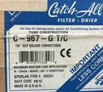 Sporlan Catch All C-967-G T/c Filter Drier. Fixed Price $325.99.