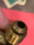 7 Brass Tee, Flared, 1/4MF X 1/8 Npt Male On Branch, Mueller/jb# T1-4A. Fixed Price $24.00.