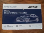Aitken Hvac Blower Motor Resistor Durable Auto Part. Fixed Price $19.99.