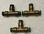 3 Pack Parker Way Valve Prestolok 1/4 X Union Tees. Fixed Price $7.00.