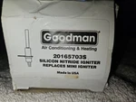 Goodman 20165703S Igniter New Hvac Heating Replacement Part. Fixed Price $30.00.