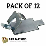 Pack Of 12 Zinc Plated Commercial Refrigerator Freezer Shelf Support Clip. Fixed Price $13.99.