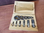Irwin Hanson 1923ZR 12 Piece Pipe Tap And Die Set Npt Re-thread Hss. Fixed Price $225.00.