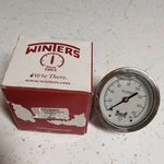 Winters PFQ905R1 0-160PSI 2-1/2" Dial Liquid Filled Pressure Gauge,brass 1/4"NPT. Fixed Price $24.99.