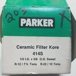 Parker Model 414S Ceramic Filter Kore, 1/2 Id X5/8 Sweat. Fixed Price $23.95.