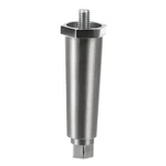 4" Nickel Plated Die Cast Appliance Leg With Adjustable Hex Toe. Fixed Price $23.91.
