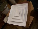 Lot Of 2 Hart & Cooley Steel 4-WAY Diffuser Cone FPD3R610W White 064336 New. Fixed Price $169.99.