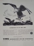 1942 York Refrigeration And Air Conditioning Fortune WW2 Print Ad Q3 Eagle Fish. Fixed Price $13.00.