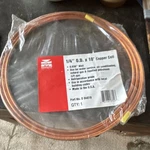 Mueller 1/4 In X Ft Copper Coil Pipe 04010 Refrigeration Grade Made Usa. Fixed Price $42.99.