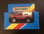 Matchbox Aspen Pick-up Camper New Original Unopened MB-35. Fixed Price $8.95.