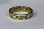 New York City Transit Authority Subway Token Coin Ring Size 4-11. Fixed Price $24.99.